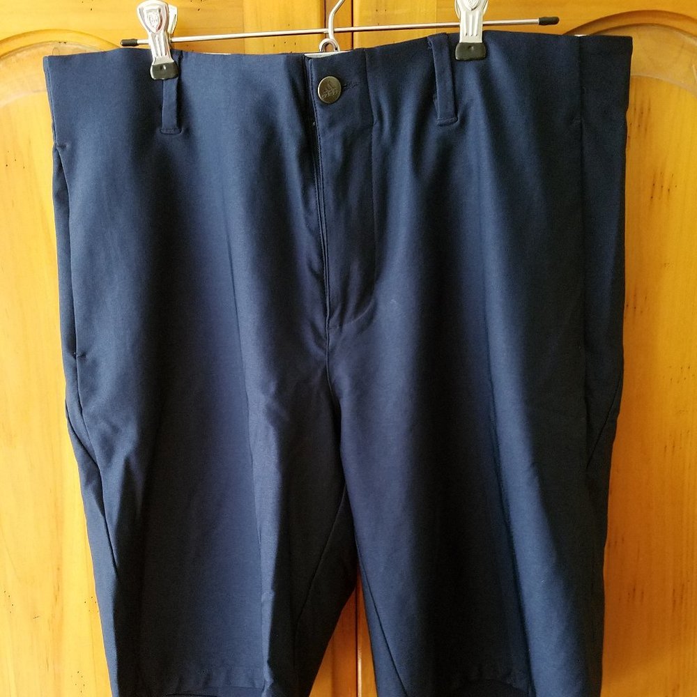 ADIDAS ClimaLite Men's Blue Golf Casual Performance Shorts Three Stripe Size 32